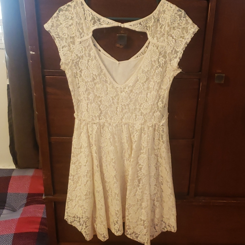 White lacy dress
